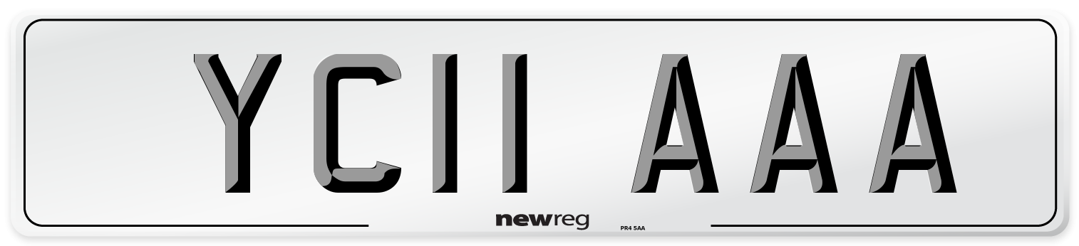 YC11 AAA Number Plate from New Reg